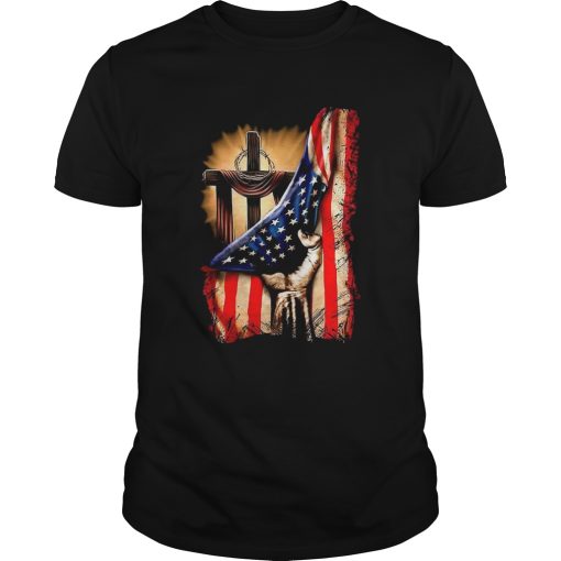American Flag Cross shirt