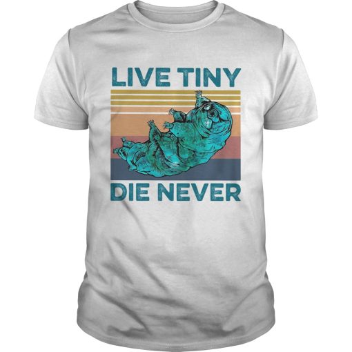 Animal live tiny die never vintage shirt