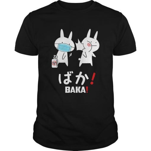 Anime Baka Rabbit Slap Mask Covid19 shirt