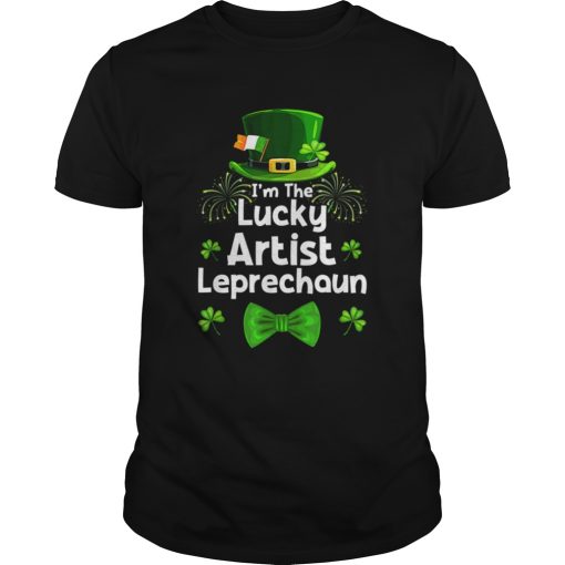 Artist Leprechaun St Patricks Day Art Teacher Painter shirt