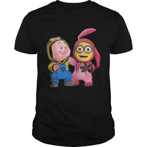 Baby Piglet and Minions shirt