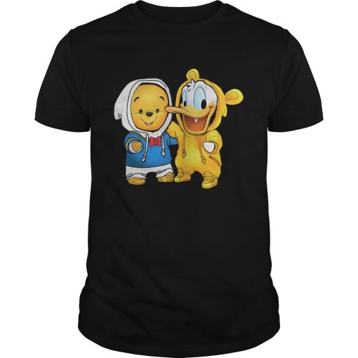 Baby Pooh and Donald Duck shirt