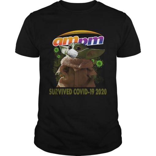 Baby Yoda Am Pm Survived Covid 19 2020 shirt