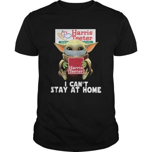 Baby Yoda Face Mask Harris Teeter Cant Stay At Home shirt