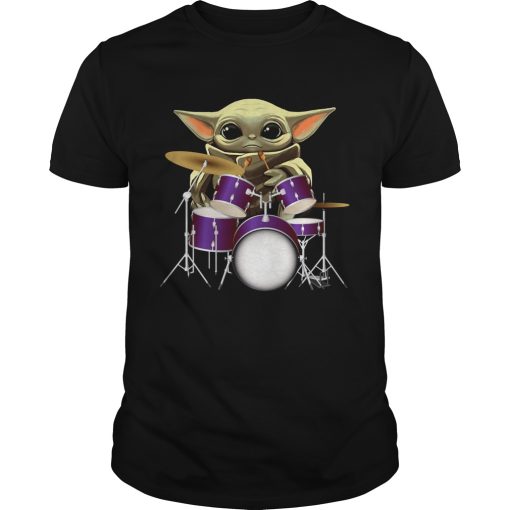 Baby Yoda Playing Drummers shirt