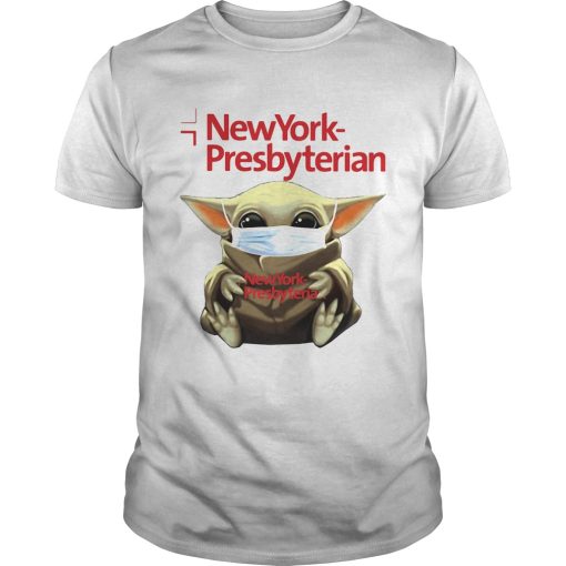 Baby yoda hug new york presbyterian covid19 shirt
