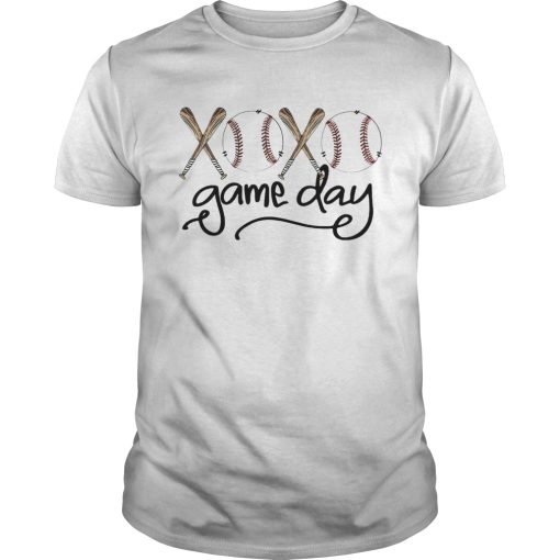 Baseball xoxo game day shirt