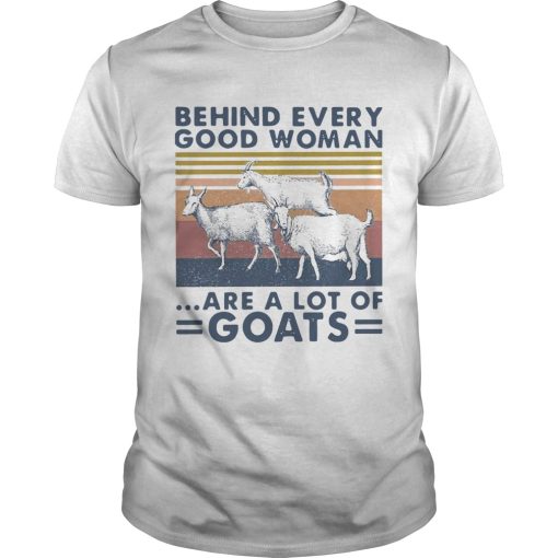 Behind Every Good Woman Are A Lot Of Goats Vintage shirt