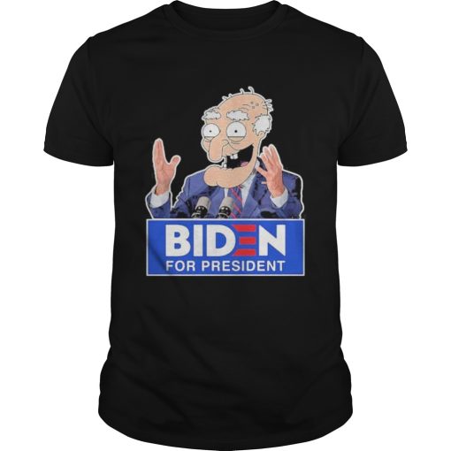 Biden for president person shirt
