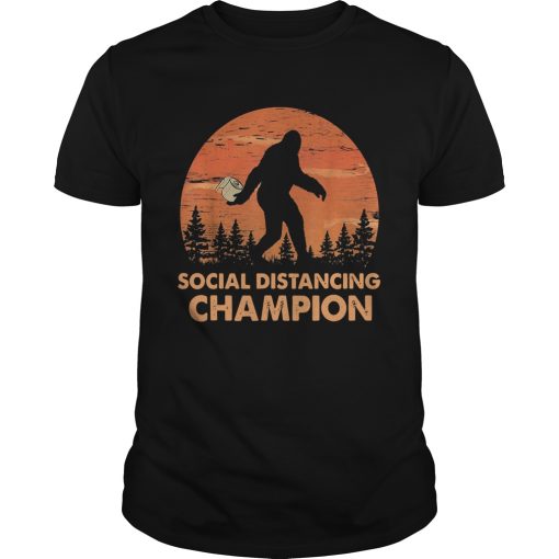 Bigfoot Social Distancing Champion shirt