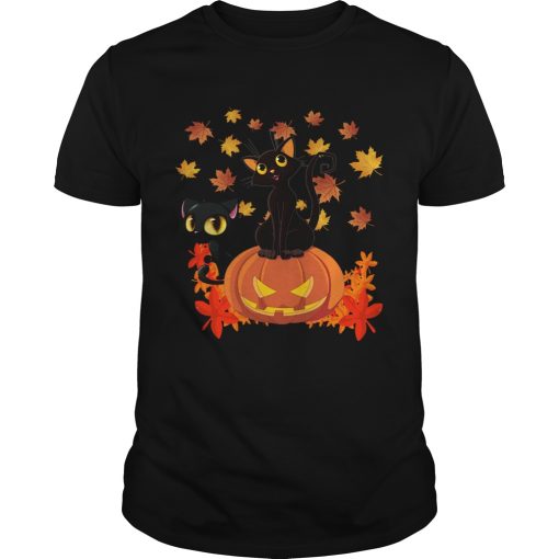 Black Cats Pumpkin Halloween shirt