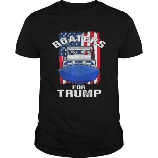 Boaters for Trump 2020 American Flag Patriotic Boat Parade Premium shirt