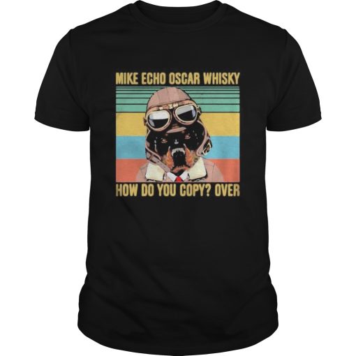 Boxer mike echo oscar whisky how do you copy over vintage retro shirt