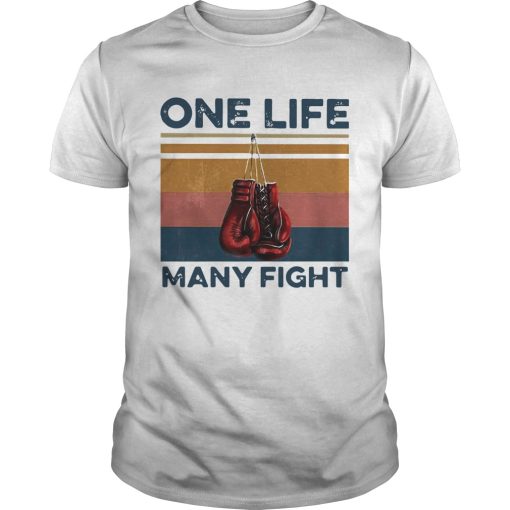 Boxing One Life Many Fight Vintage shirt