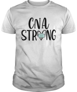 CNA strong mask heart shirt