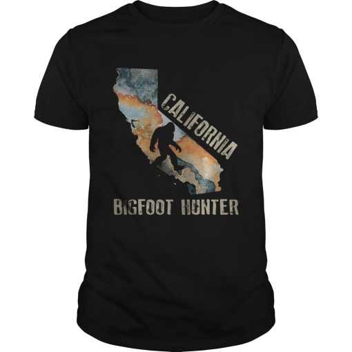 California bigfoot hunter sunset shirt