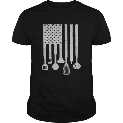 Chef american flag happy independence day shirt