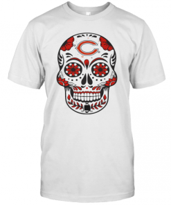Chicago Bears Football Sugar Skull T-Shirt
