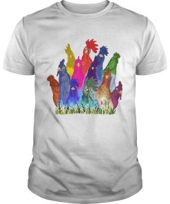 Chickens Watercolor shirt