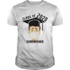 Class Of 2020 Quarantined Mask Graduating Senior Graduation shirt