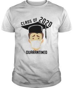 Class Of 2020 Quarantined Mask Graduating Senior Graduation shirt