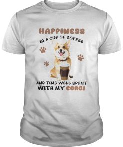 Coffee And Time Well Spent With Corgi shirt