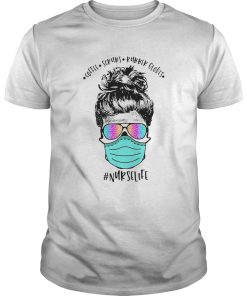 Coffee Scrubs Rubber Gloves Mask Nurselife shirt