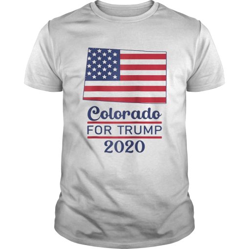 Colorado for donald trump 2020 flag shirt