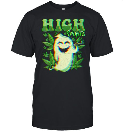 High Spirits Halloween Ghost Weed shirt