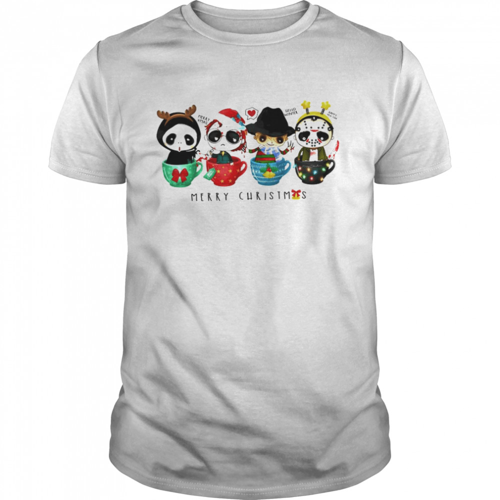 Horror Character Merry Christmas shirt Horror Character Merry Christmas shirt