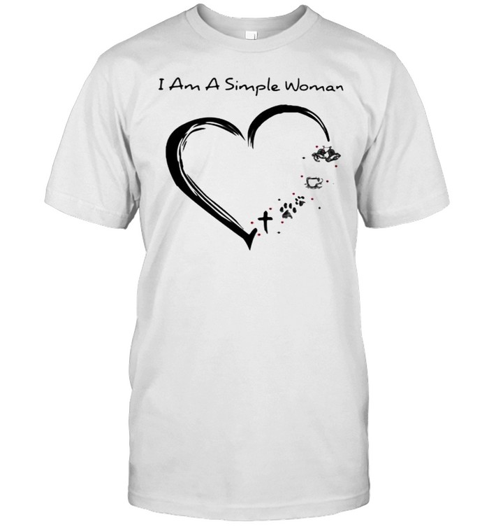 I Am a Simple Woman Triathlon Coffee Dog Shirt I Am a Simple Woman Triathlon Coffee Dog Shirt