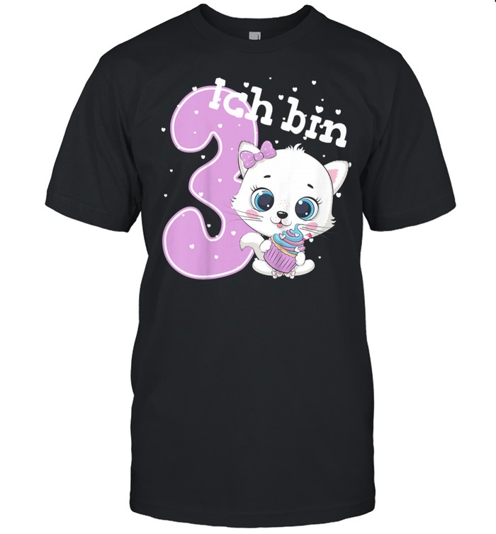 Kinder Geburtstagsshirt Kleine Katze 3 Geburtstag Madchen 3 Jahre shirt Kinder Geburtstagsshirt Kleine Katze 3 Geburtstag Madchen 3 Jahre shirt