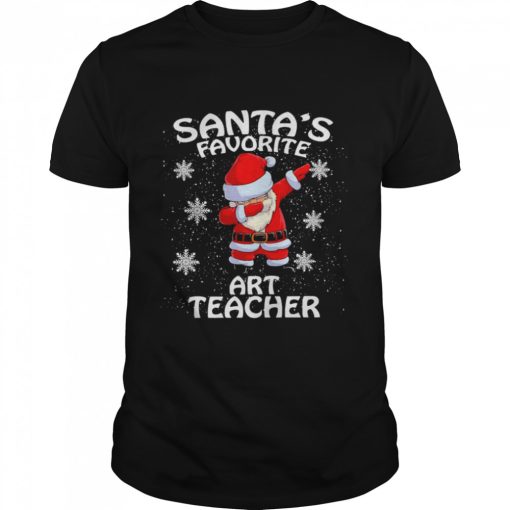 Santa’s Favorite Art Teacher Christmas Sweater T-shirt