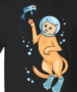 Scuba Cat And Fish Shirt 2