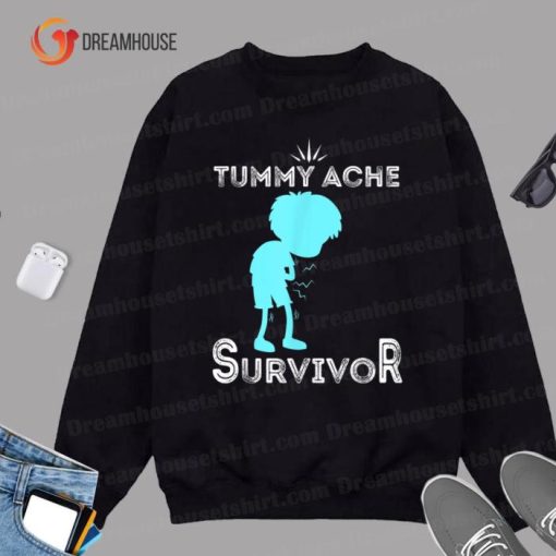Tummy Ache Survivor funny Vintage Sweatshirt