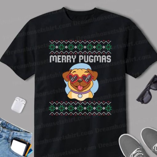 Ugly Christmas Sweater Pug Ugly Sweater Pugmas Dog Shirt