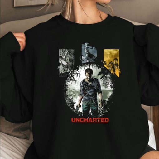 Uncharted Character Gift For Fans Gamer Crewneck Sweatshirt