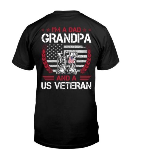 Veteran Im A Dad Grandpa A Us Veteran Classic Shirt