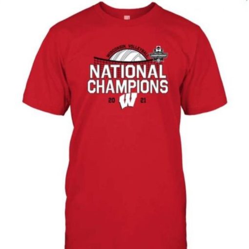 Wisconsin Badgers Blue 84 2021 Womens Volleyball National Champions Shirt