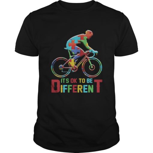 bicycle autism its ok to be different shirt