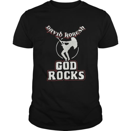 David Koresh God Rocks shirt