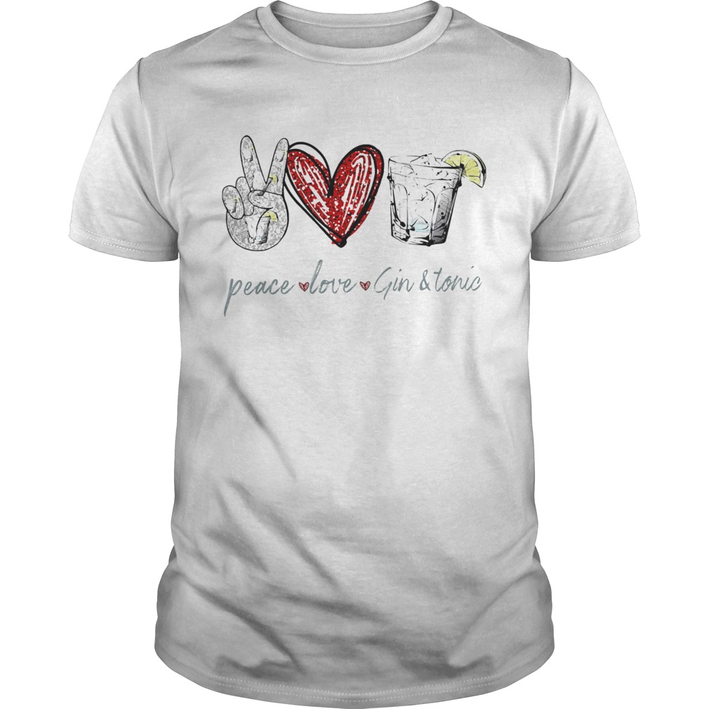Diamond peace love gin and tonic shirt Diamond peace love gin and tonic shirt