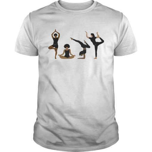 Four Yoga Postures Team Girl shirt