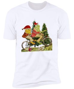 Frog And Toad On The Bike Christmas Shirt