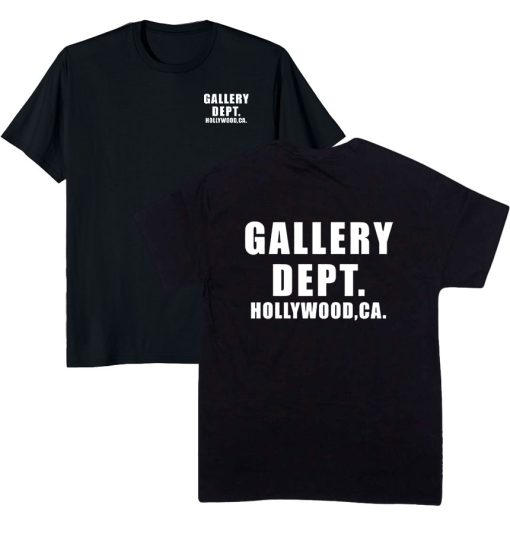 Hollywood Ca Front Back Print Tshirt