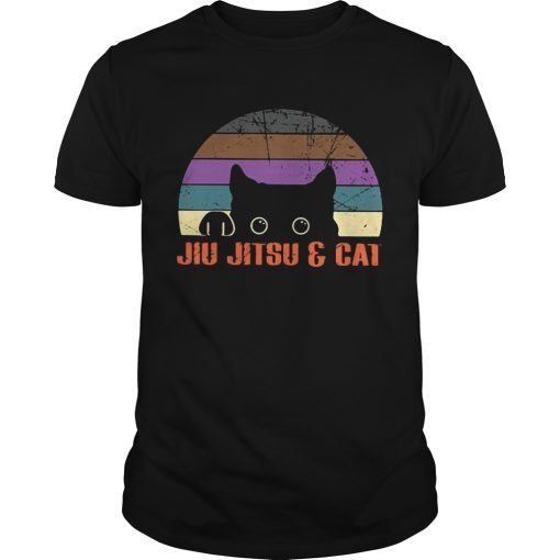 Jiu Jitsu and cat vintage shirt