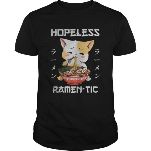 Kawaii Ramen Neko Shirt Japanese Noodle Anime Romantic Gift shirt