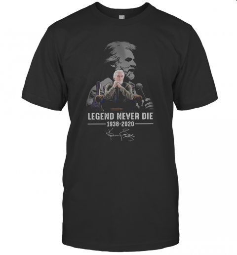 Kenny Rogers Legend Never Die 1938 2020 Signature T-Shirt