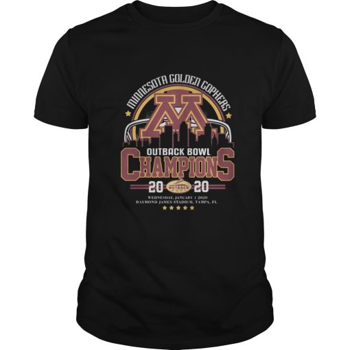 Minnesota Golden Gophers Outback Bowl Champions 2020 shirt
