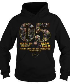 05 Years Of Man Vs Wild 2006 2011 Thank You For The Memories Bear Grylls Signature shirt 1